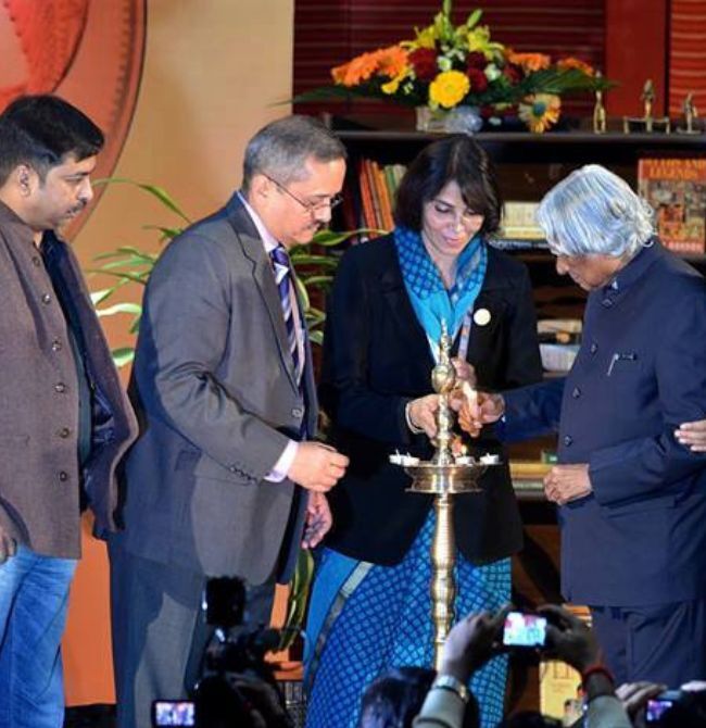 Dr A. P. J. Abdul Kalam at the inaugural edition of Metaphor Lucknow Litfest, 2013.